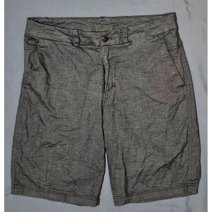 Lululemon‎ The Works Short *Quick Oxford 11" Men's Gray Chino Casual Sz 34